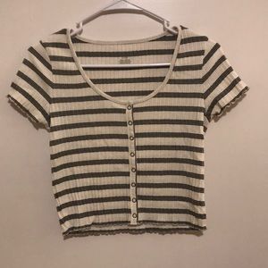 American Eagle baby doll cropped top